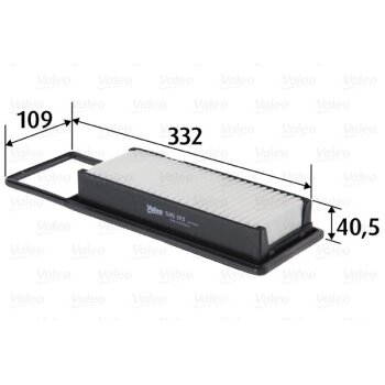 VALEO Luftfilter 585193 für 17220-PWA-003