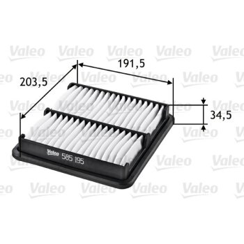 VALEO Luftfilter 585195 für 42390018