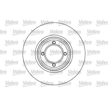 VALEO Bremsscheibe 186202 für 4246-42