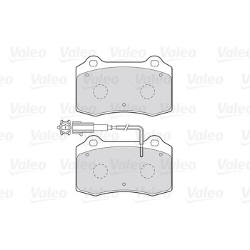 VALEO Bremsbelagsatz, Scheibenbremse 301466 für 4251-82