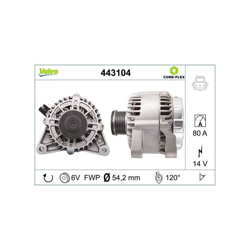 VALEO Generator 443104 für 1140135