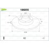 VALEO Bremsscheibe 186855 für 569116