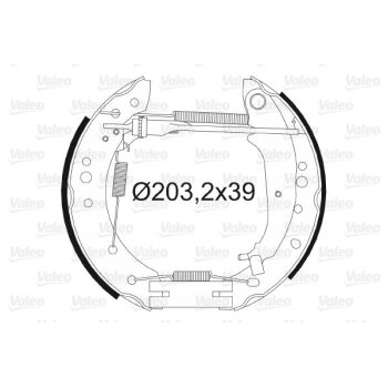 VALEO Bremsbackensatz 554885