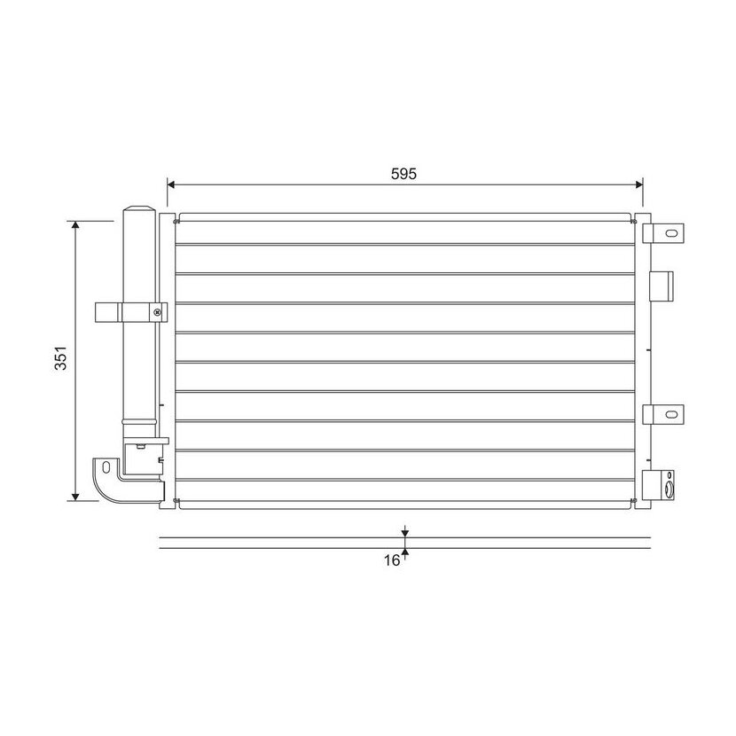VALEO Kondensator, Klimaanlage 822694 für C2Z20464