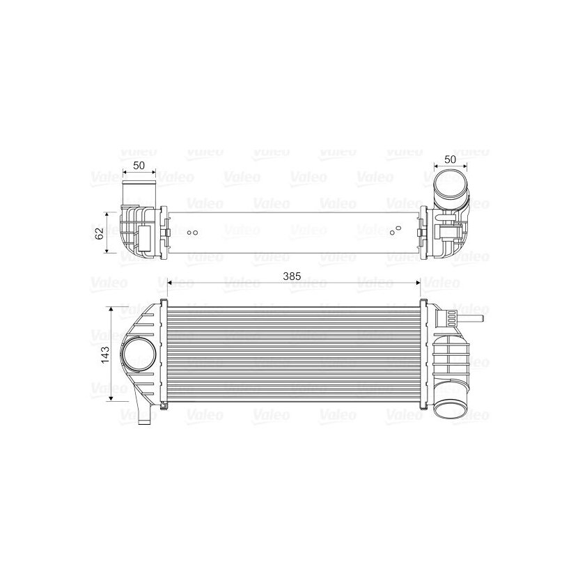 VALEO Ladeluftkühler 818584 für 8200382109