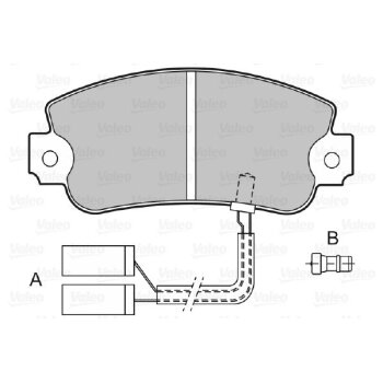 VALEO Bremsbelagsatz, Scheibenbremse 598126 für...