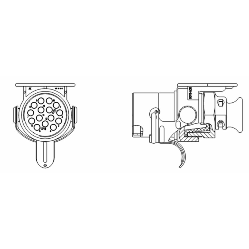 WABCO ABS-Steckdose - 4460084212 - 446 008 421 2