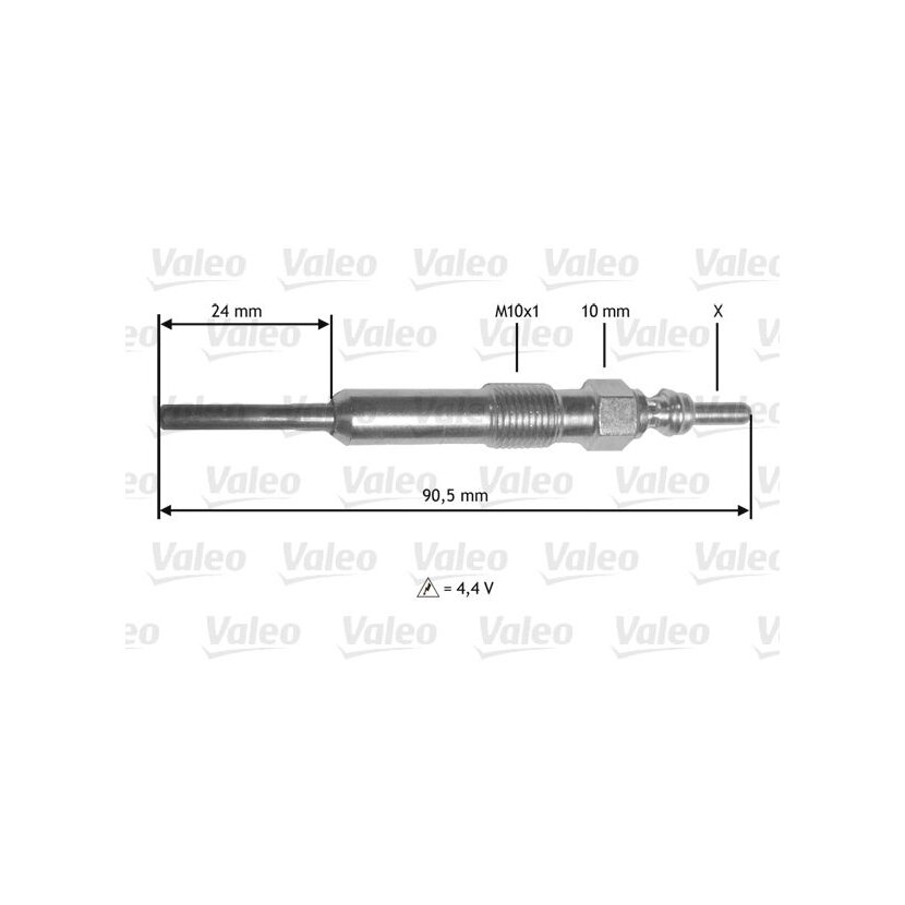 VALEO Glühkerze 345172 für 8200794920