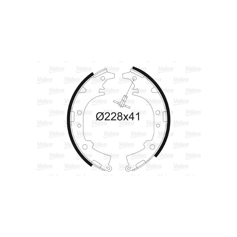 VALEO Bremsbackensatz 562993 für 04495-B4050