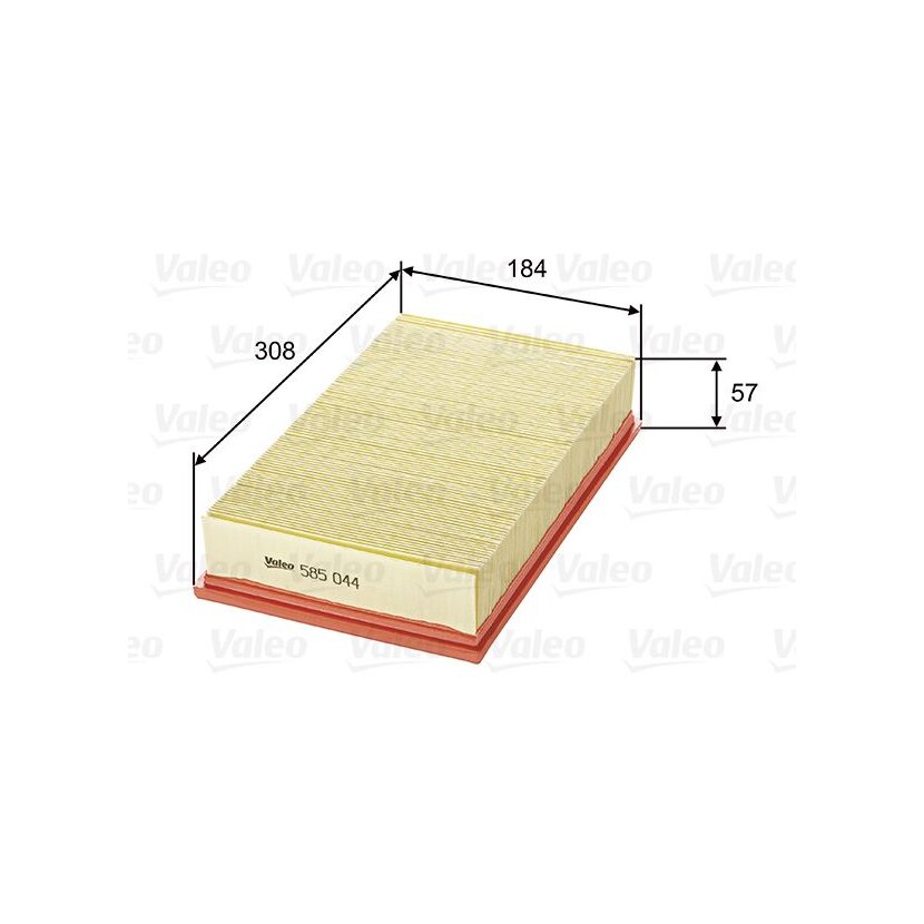 VALEO Luftfilter 585044 für 191129620