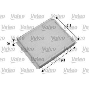 VALEO Filter, Innenraumluft 698876 für 6808604