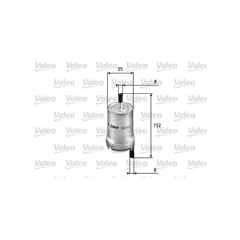 VALEO Kraftstofffilter 587021 für 6Q0201051