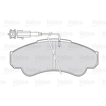 VALEO Bremsbelagsatz, Scheibenbremse 301569 für 425245