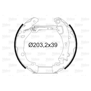 VALEO Bremsbackensatz 554871 für 4242-11