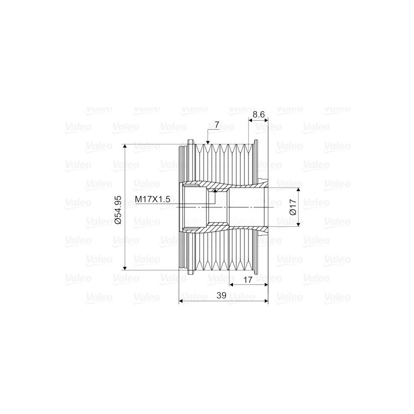 VALEO Generatorfreilauf 588138 für 23150-4KJ0B