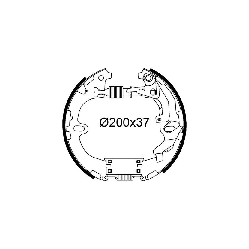 VALEO Bremsbackensatz 554929