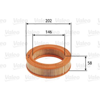 VALEO Luftfilter 585644 für 1444L2