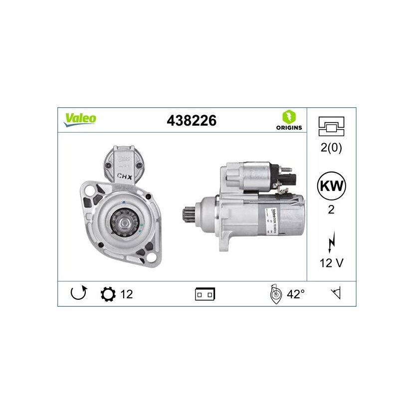 VALEO Starter 438226 für 02M911024A