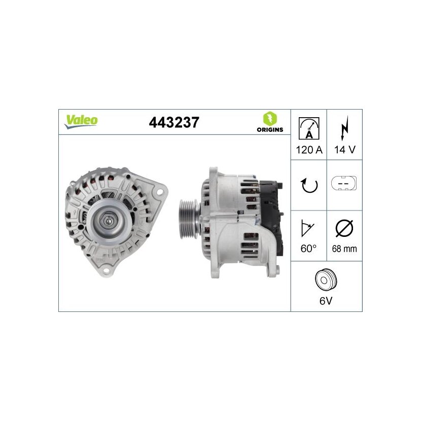 VALEO Generator 443237 für 1524013R