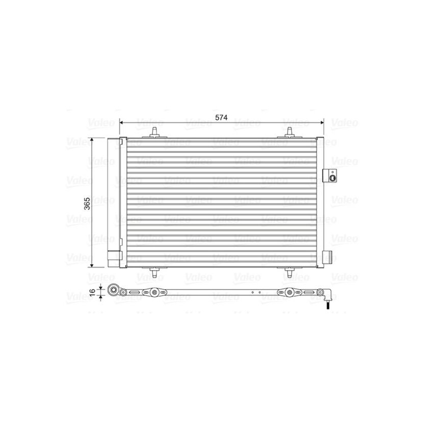 VALEO Kondensator, Klimaanlage 814420 für 6455-JB