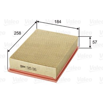 VALEO Luftfilter 585016 für 1444N0