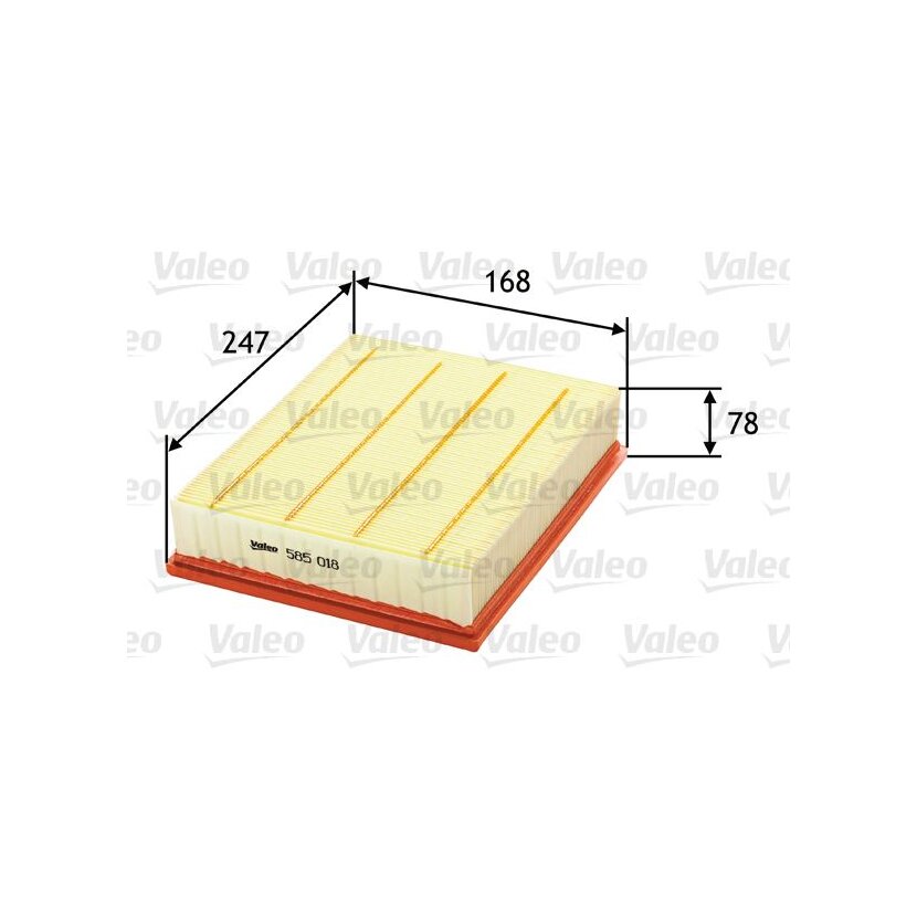 VALEO Luftfilter 585018 für 058133843