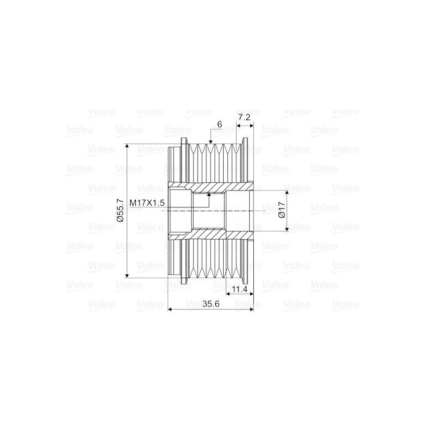 VALEO Generatorfreilauf 588118