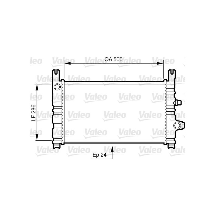 VALEO Kühler, Motorkühlung 731299 für 1668907