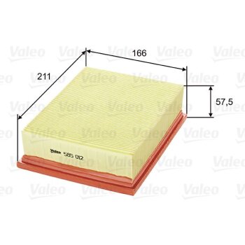 VALEO Luftfilter 585012 für 1444P7