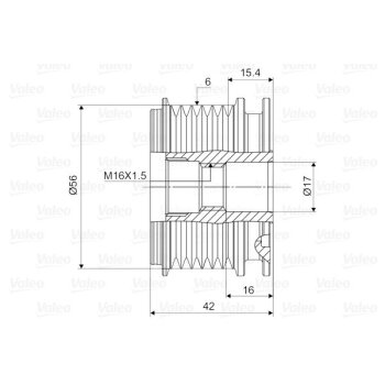 VALEO Generatorfreilauf 588024 für 038903119