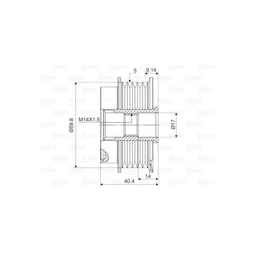 VALEO Generatorfreilauf 588115 für 27415-33020