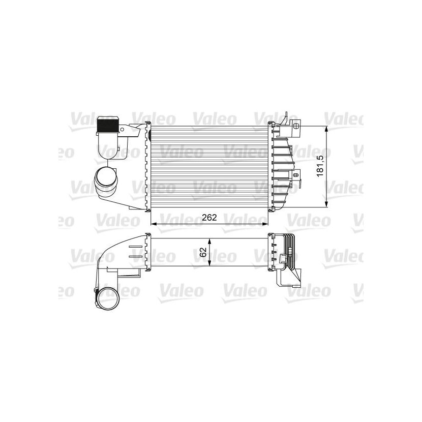 VALEO Ladeluftkühler 818627 für 6302083