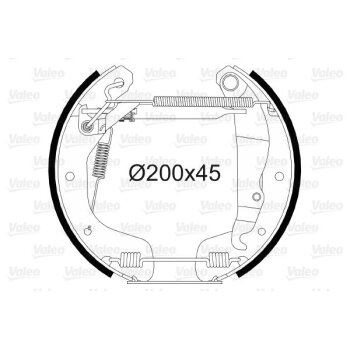 VALEO Bremsbackensatz 554894