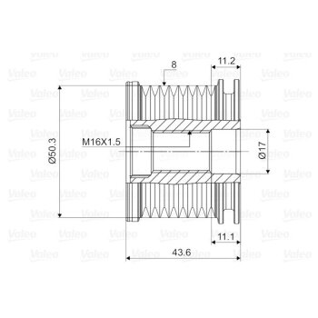 VALEO Generatorfreilauf 588090 für 6291500060