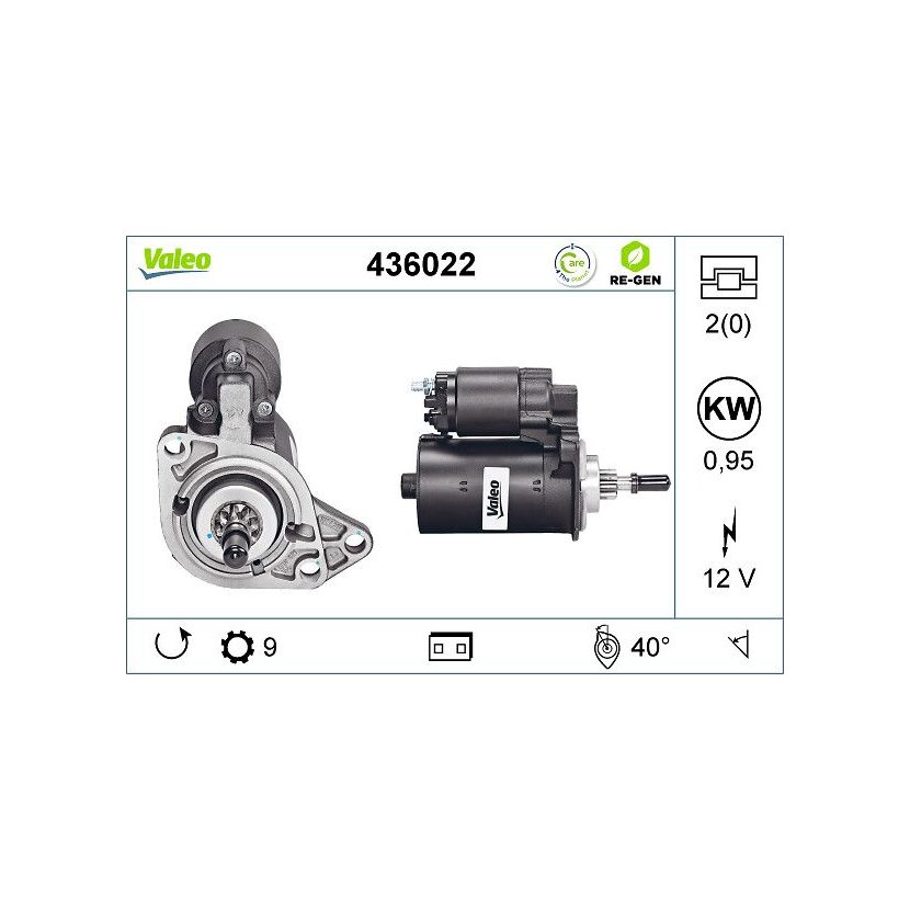 VALEO Starter 436022 für 020911023