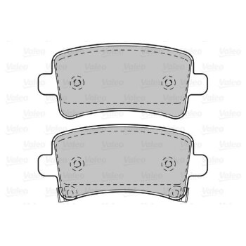 VALEO Bremsbelagsatz, Scheibenbremse 601049 für 16...