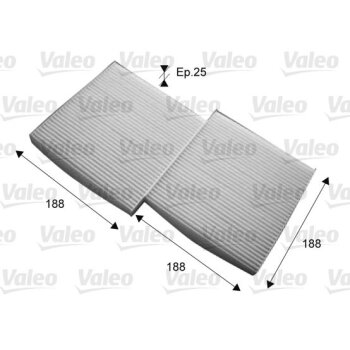 VALEO Filter, Innenraumluft 715714 für 64 31 2 284 827