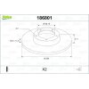 VALEO Bremsscheibe 186801 für 1140278