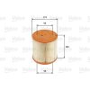 VALEO Luftfilter 585740 für 16546MA70A