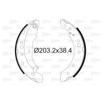 VALEO Bremsbackensatz 564105 für 7701209586