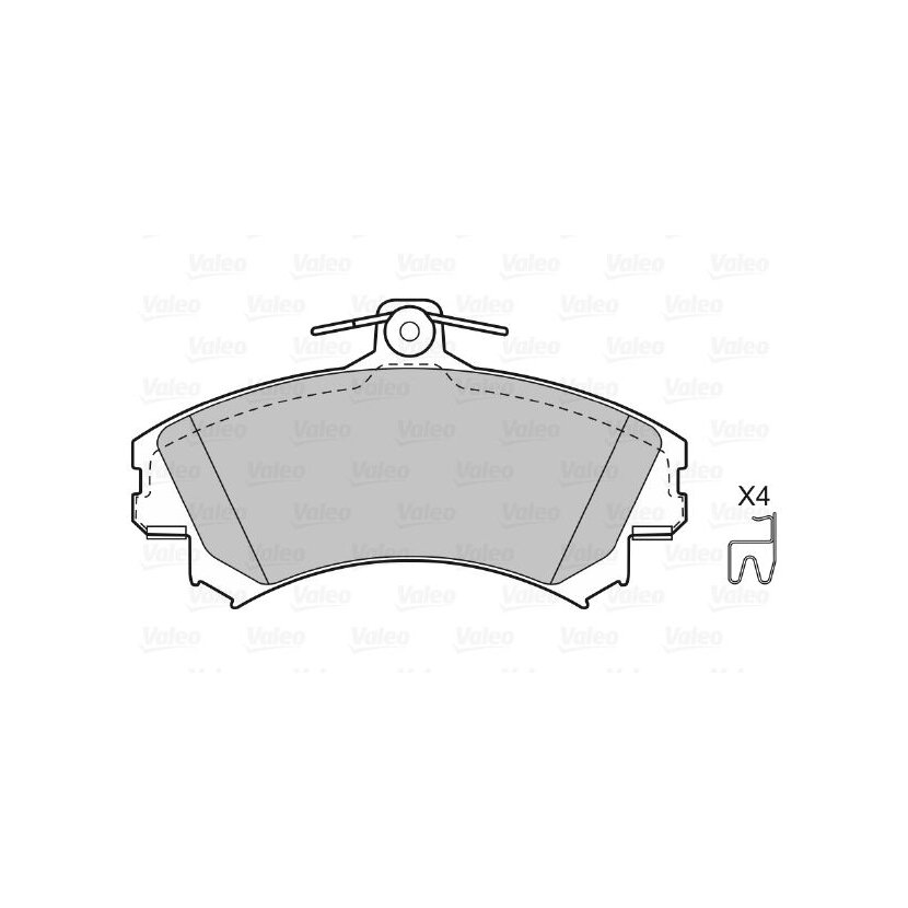 VALEO Bremsbelagsatz, Scheibenbremse 598318 für 4605A734