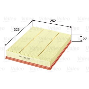 VALEO Luftfilter 585265 für 55183307