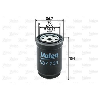 VALEO Kraftstofffilter 587733 für 13322240791