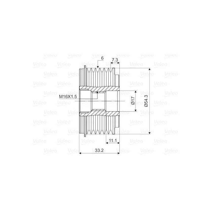 VALEO Generatorfreilauf 588015 für 5705-4FS1
