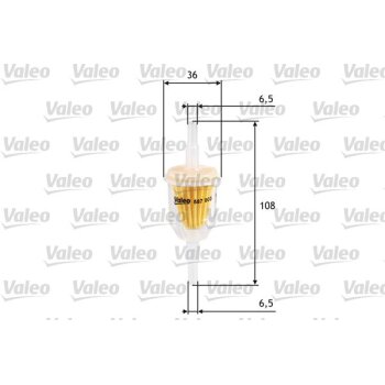VALEO Kraftstofffilter 587000 für 60735555