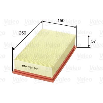 VALEO Luftfilter 585140 für 13711247465