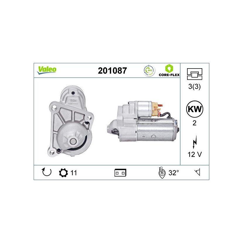 VALEO Starter 201087 für 7700735712