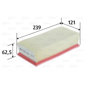 VALEO Luftfilter 585418 für 9674725580