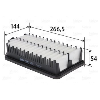 VALEO Luftfilter 585453 für 28113-A5800