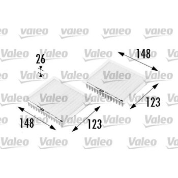 VALEO Filter, Innenraumluft 698469 für 64 11 8 363 274